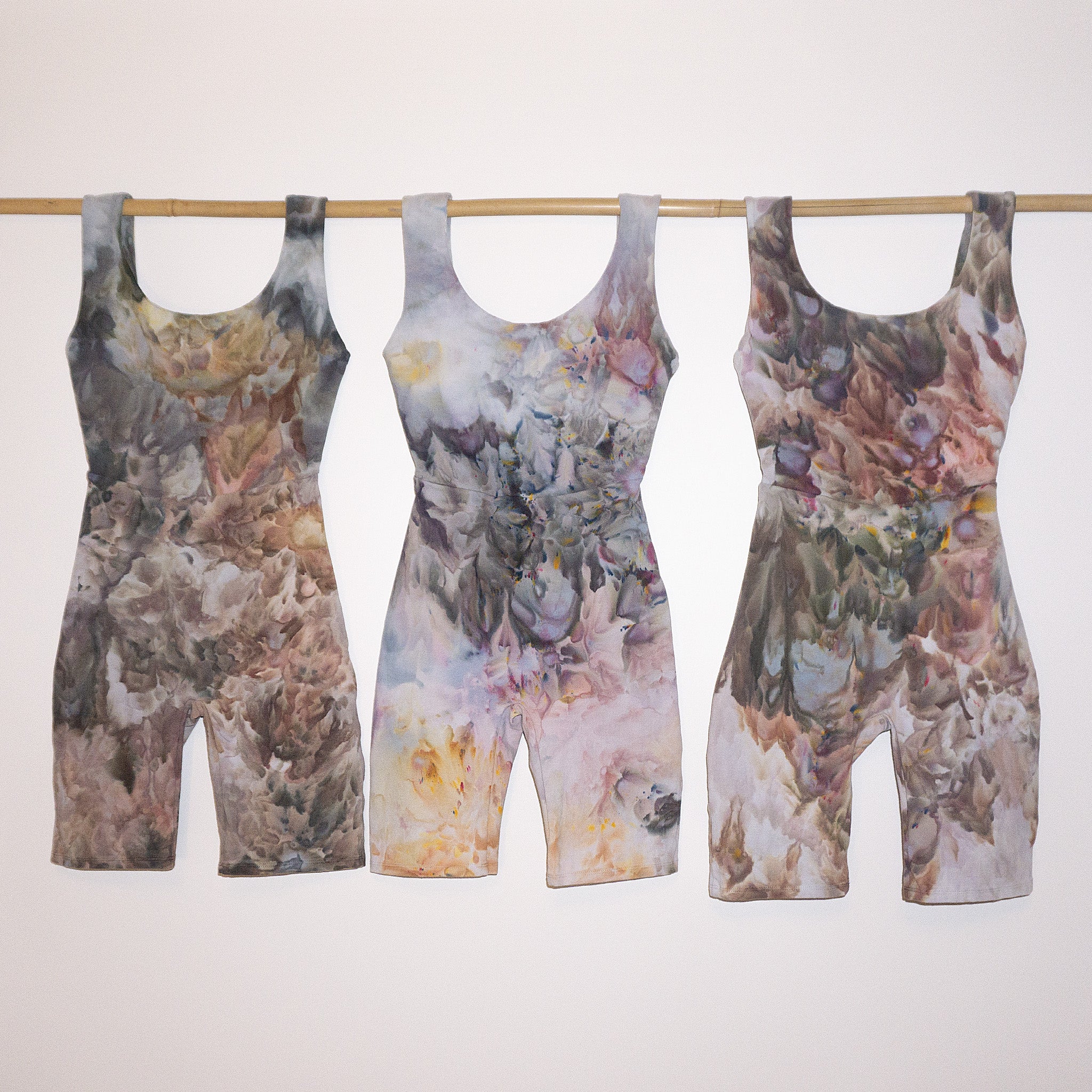 Shorts Catsuit  || Ice Dye || Ocean Jasper