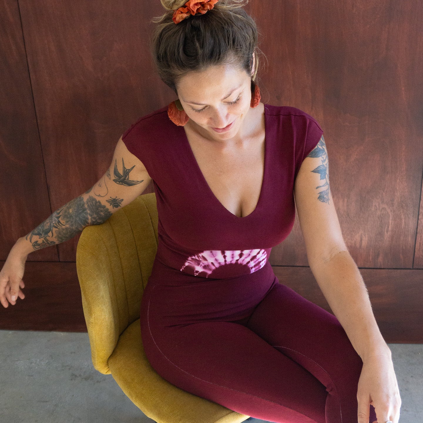 Maya Top || Sunrise || Red Wine