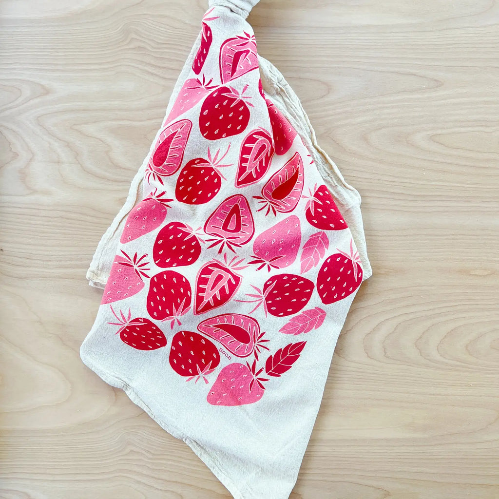 Strawberries Tea Towel