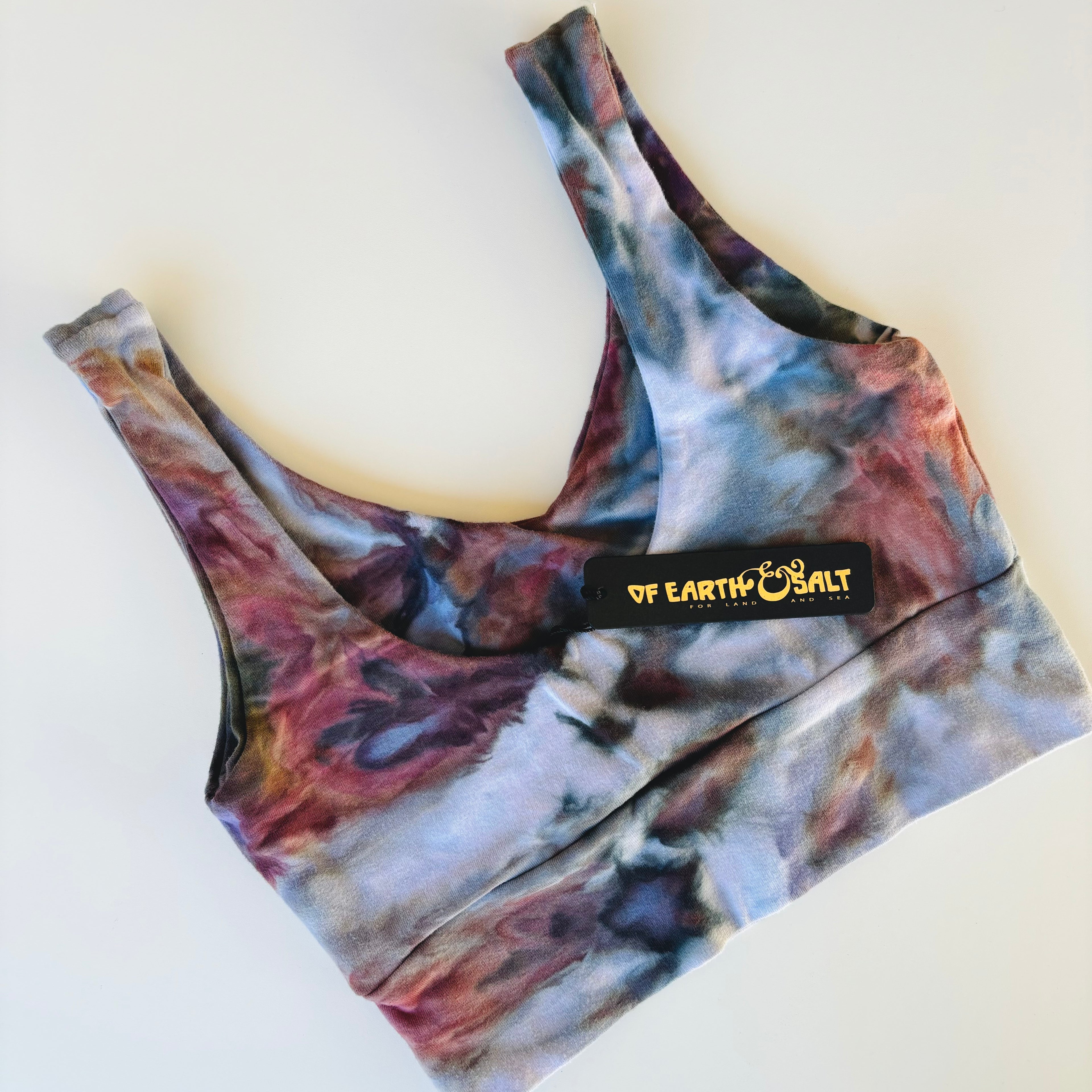 Crop Tank || Ice Dye || Ocean Jasper