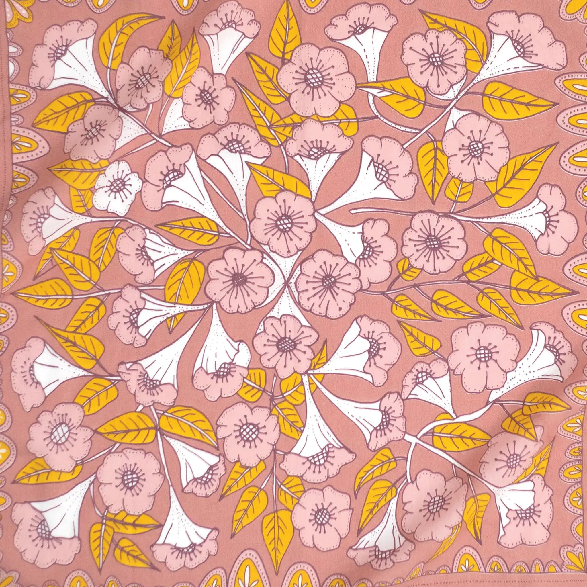 Hand-Printed Cotton Bandana