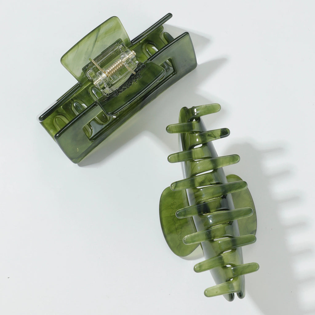 Jade Green || Assorted Claw Clips
