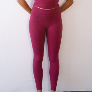 Hand-Dyed Leggings || Currant