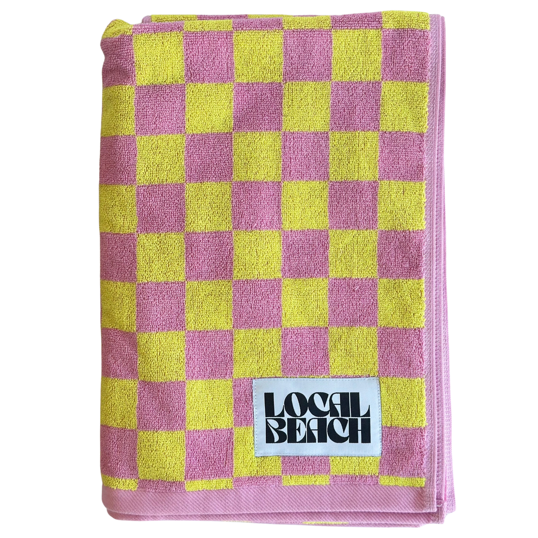 Checkered Beach & Bath Towel