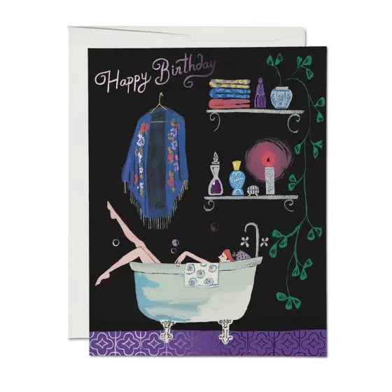 Greeting Cards || Bathtub Bubbles Birthday