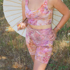 Bike Short || Ice Dye || Ocean Jasper