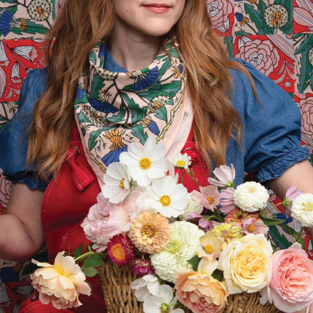 Hand-Printed Cotton Bandana