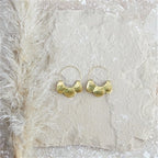 Yucca Earring || Scalloped Brass