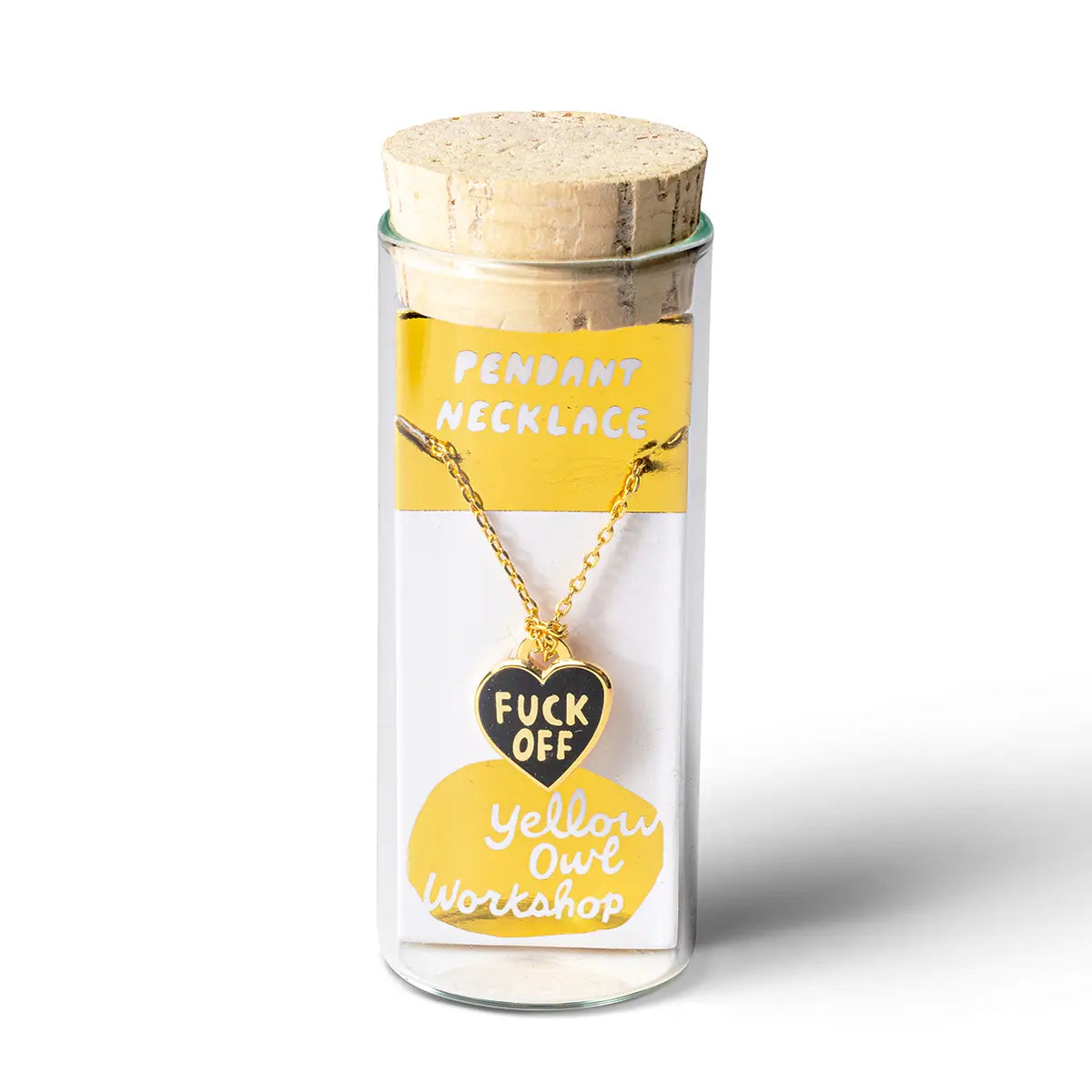 Necklace || F*Ck Off Heart Pendant