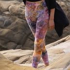 Hand-Dyed Leggings || Ice Dye || Ocean Jasper