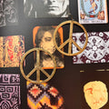 Brass Peace Sign Earrings