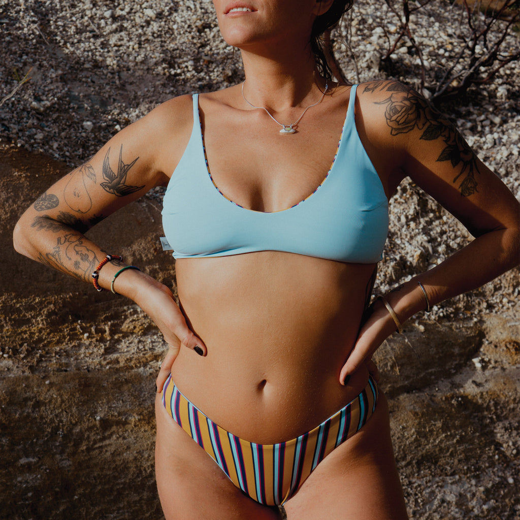 Strange Bikinis || Verdi Top || Taffy Stripe