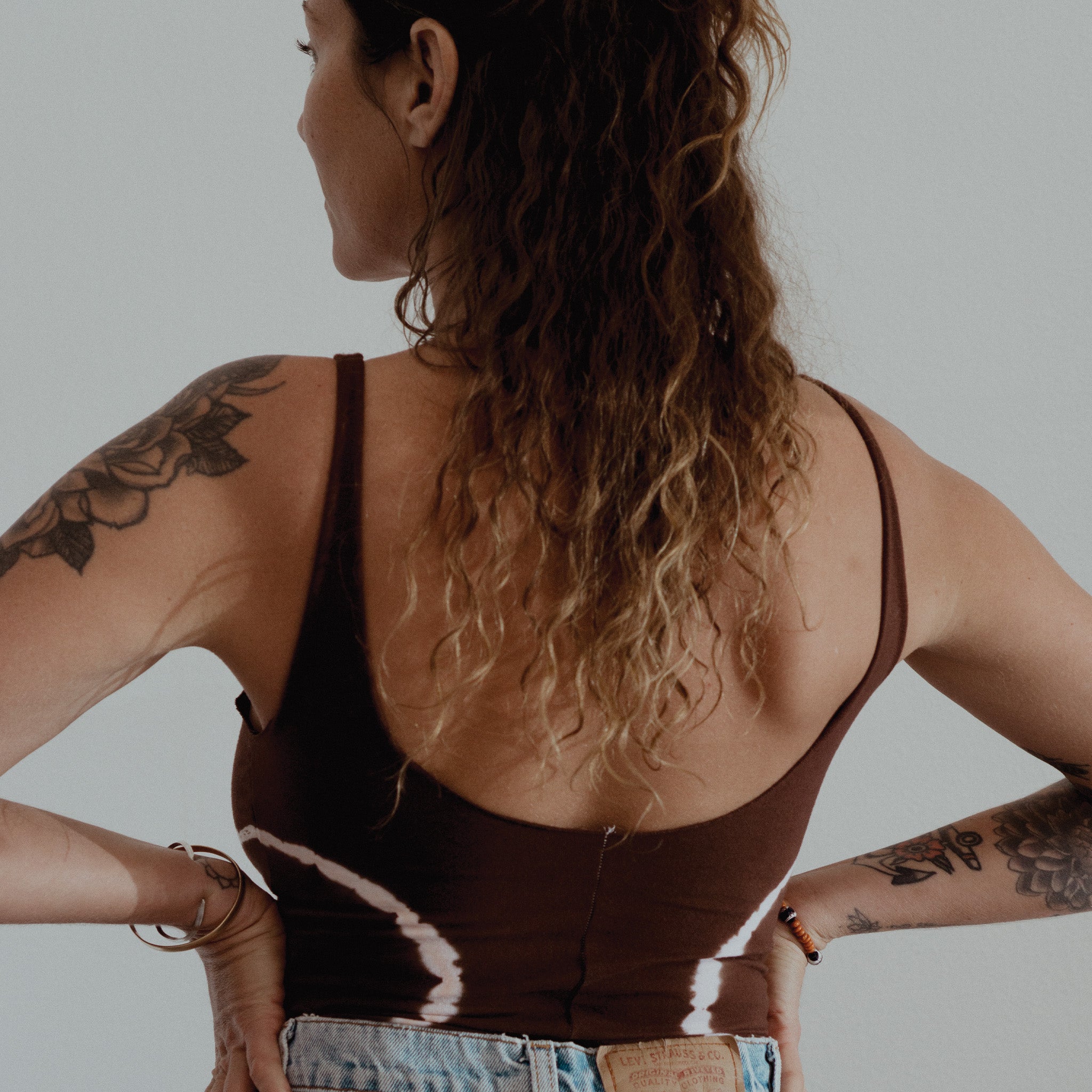 Sola Onesie || Circles || Chestnut