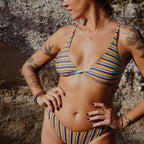 Strange Bikinis || Verdi Top || Taffy Stripe