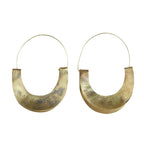Yucca Earring || Crescent Brass