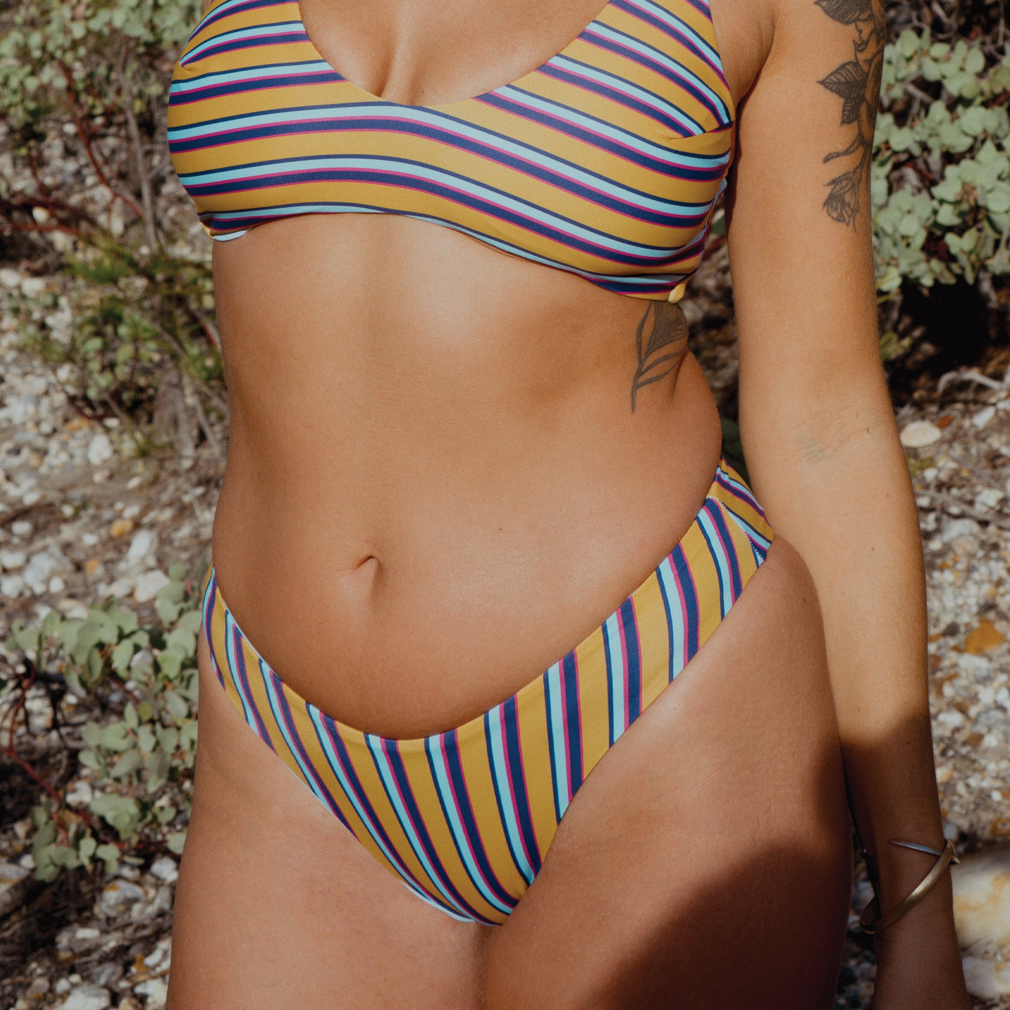 Strange Bikinis || Soquel Bottom || Taffy Stripe