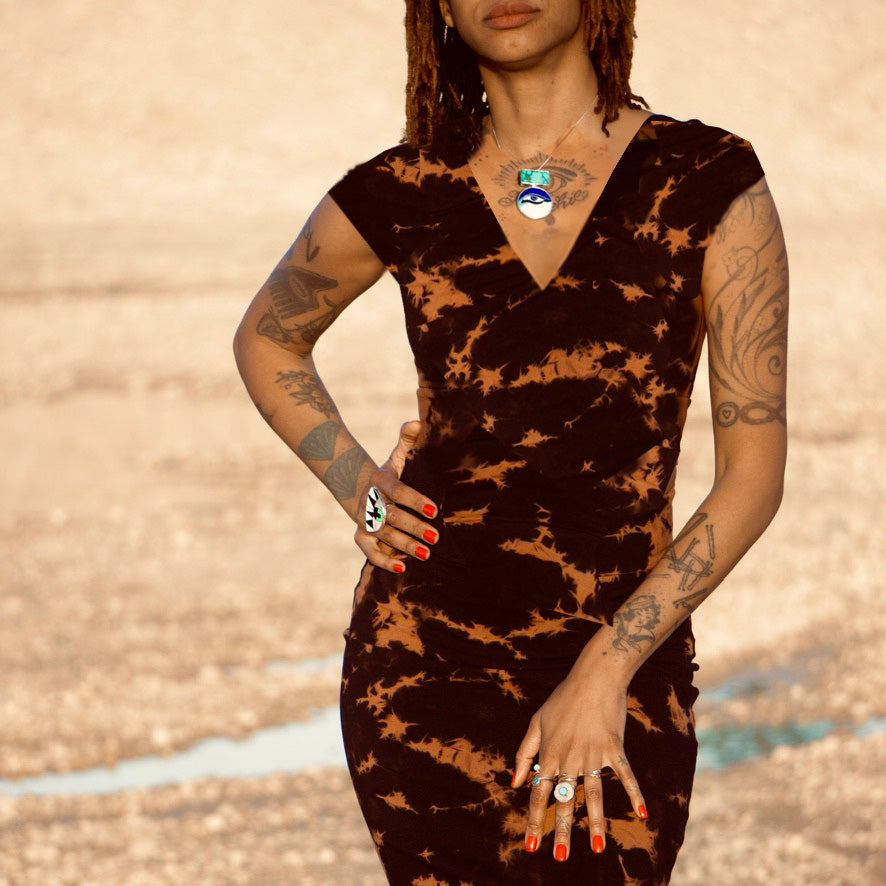 Maya Slip Dress || Crinkle || Embers