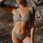 Strange Bikinis || Verdi Top || Taffy Stripe