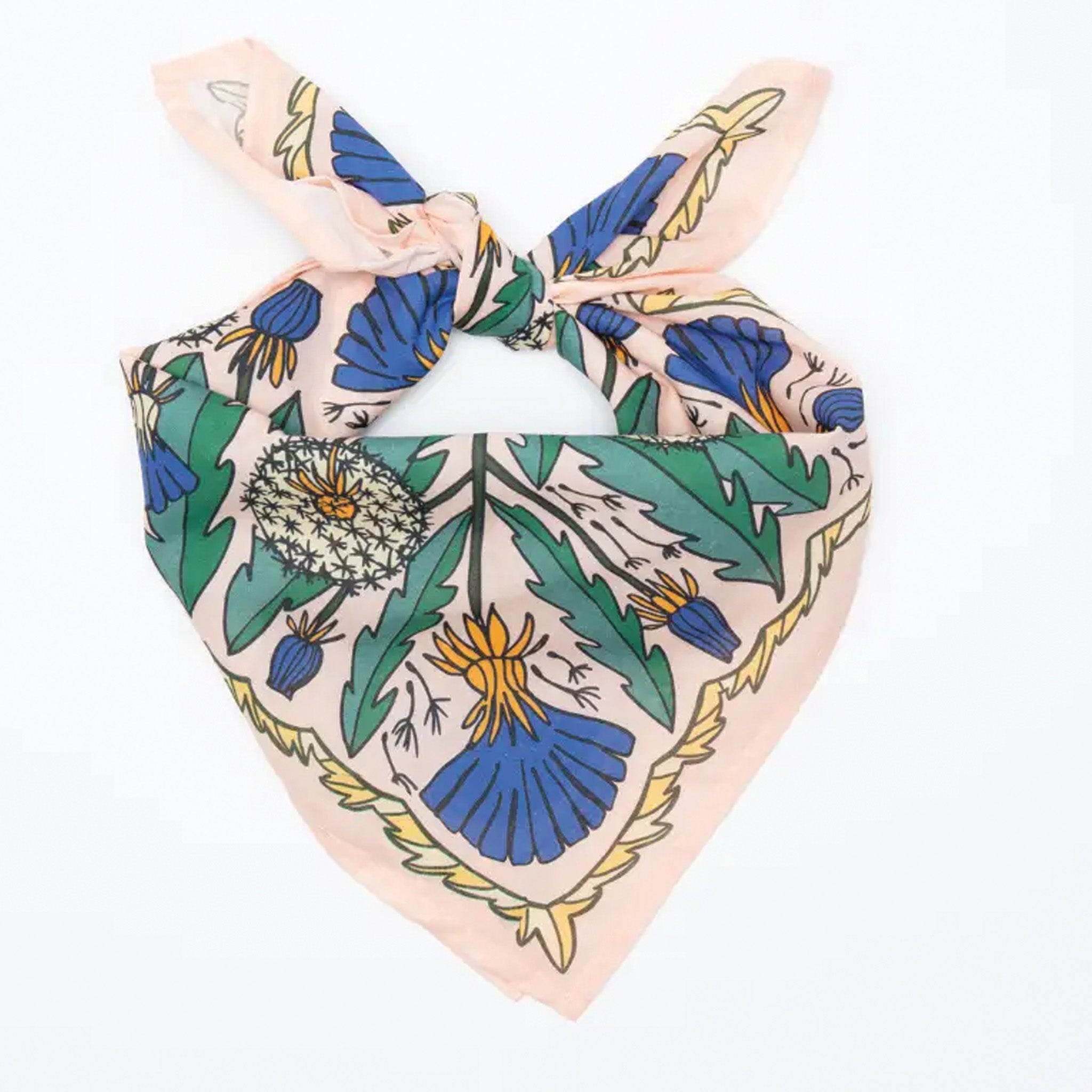 Hand-Printed Cotton Bandana
