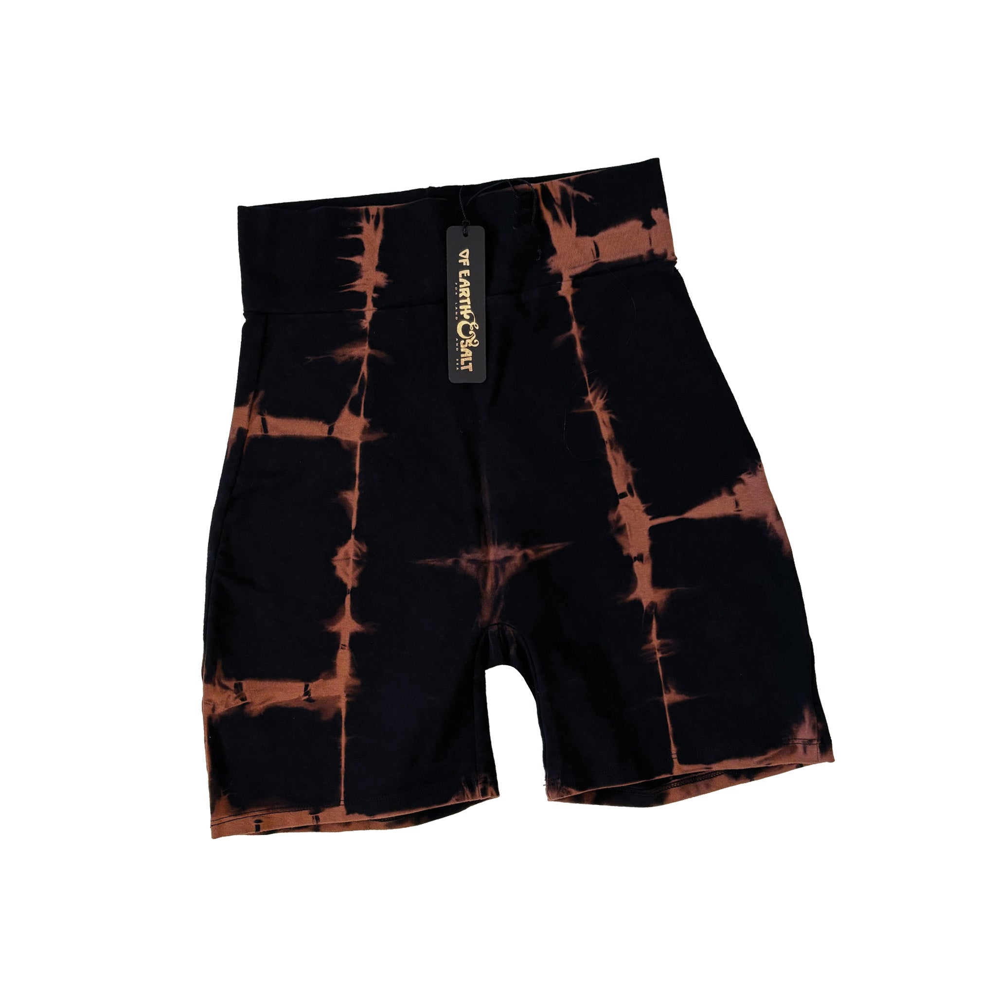 Bike Short || Shibori Squares ||  Embers