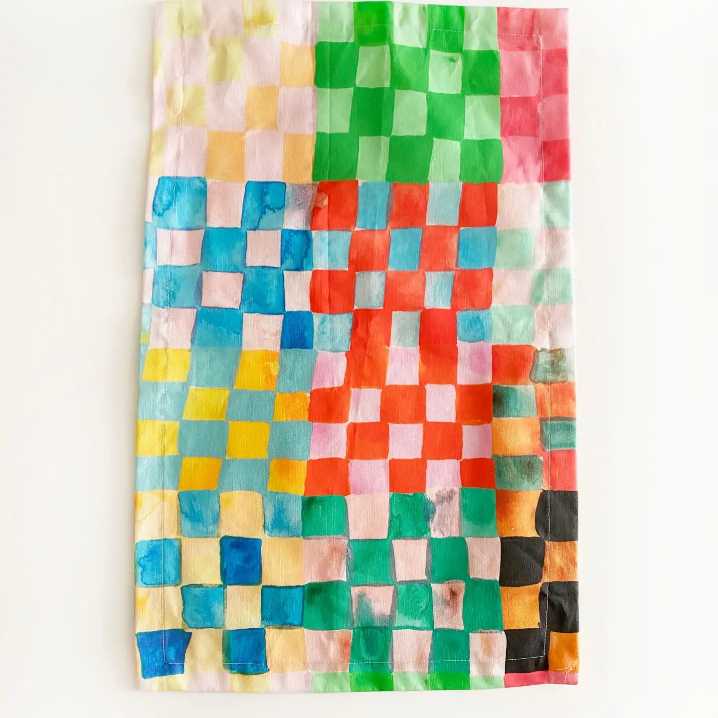 Tea Towel || Pastel Checkerland