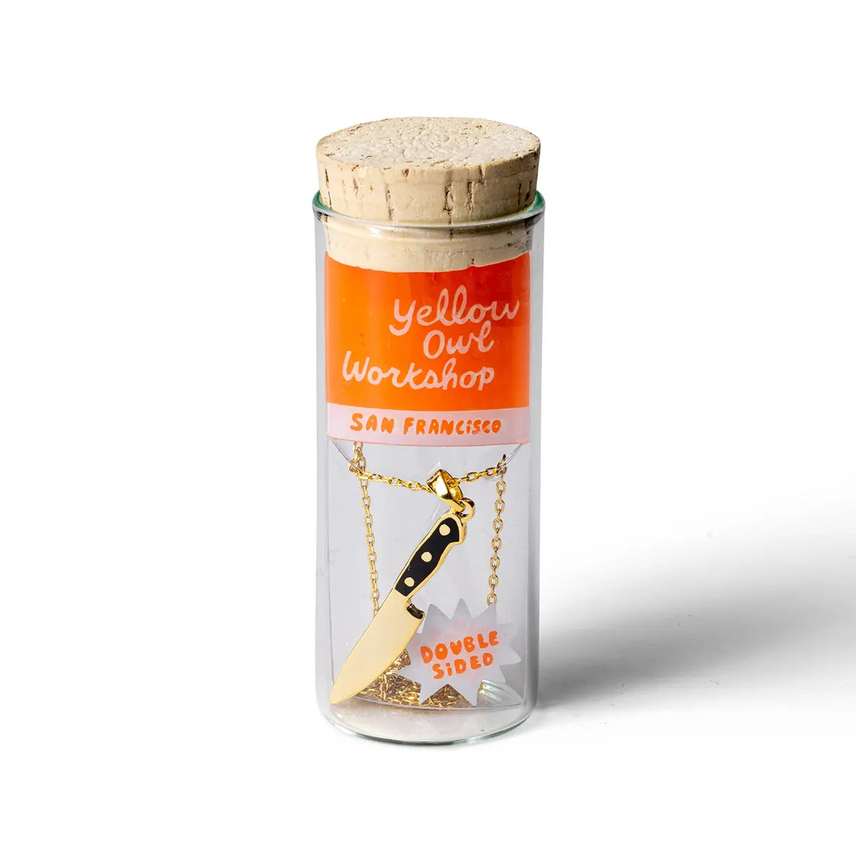 Necklace || Double Sided Knife Pendant