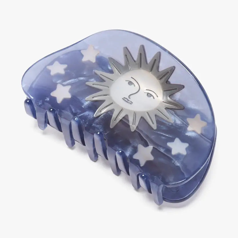 Pleiades Moon & Stars Acetate Hair Claw