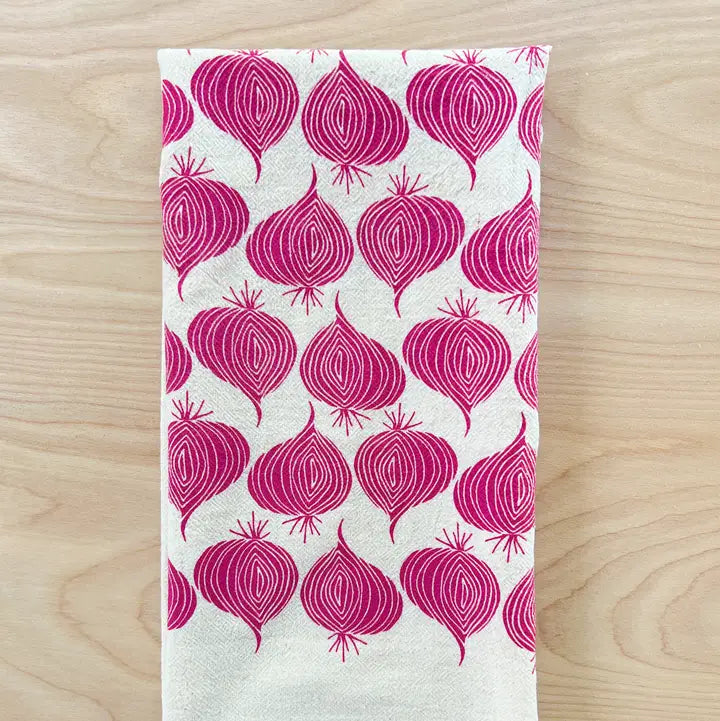 Red Onion Tea Towel