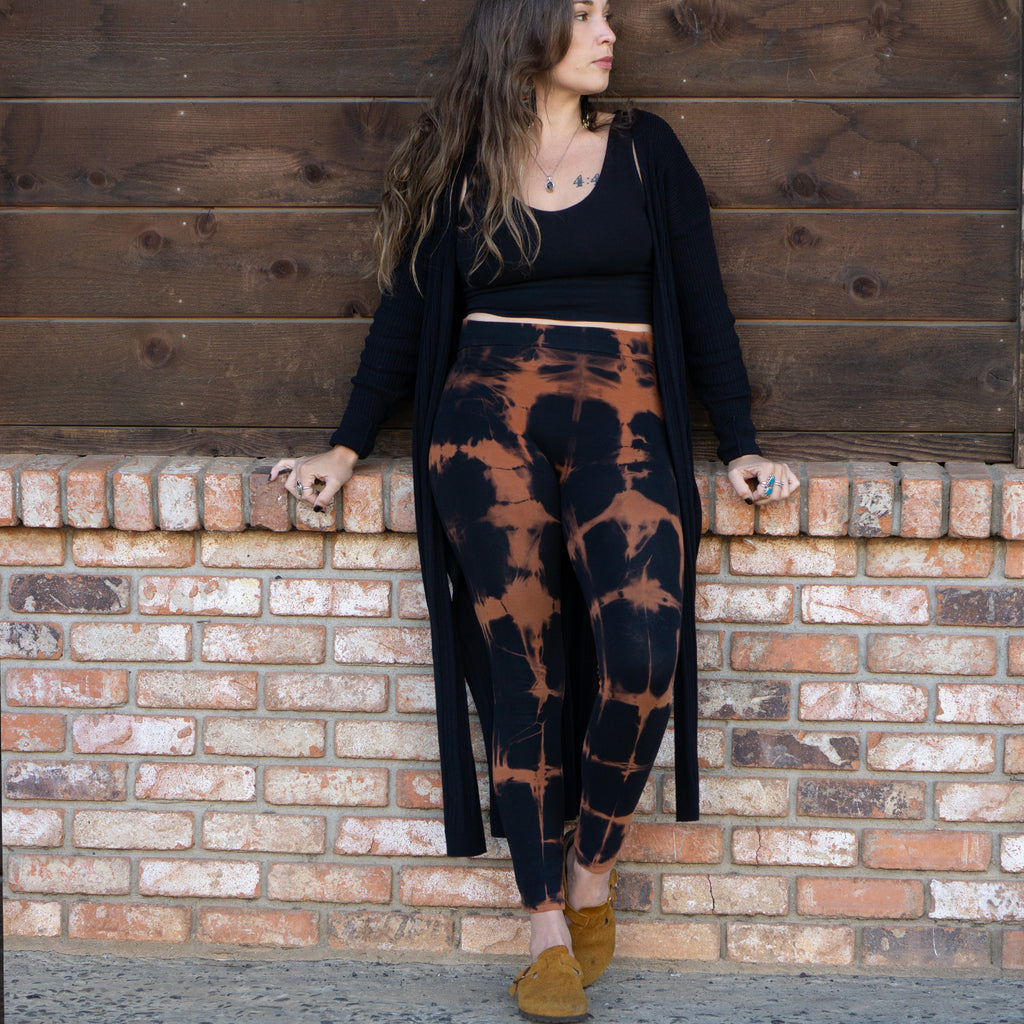Hand-Dyed Leggings || Embers