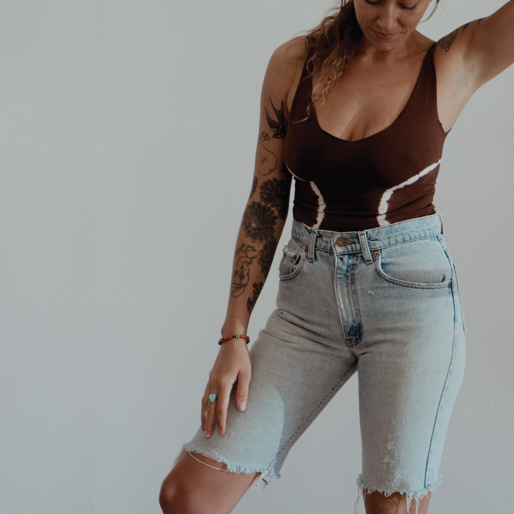 Sola Onesie || Circles || Chestnut