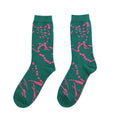 Crew Socks || Drape || Emerald & Neon Pink