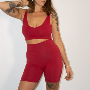 Bike Short || Kiss Red