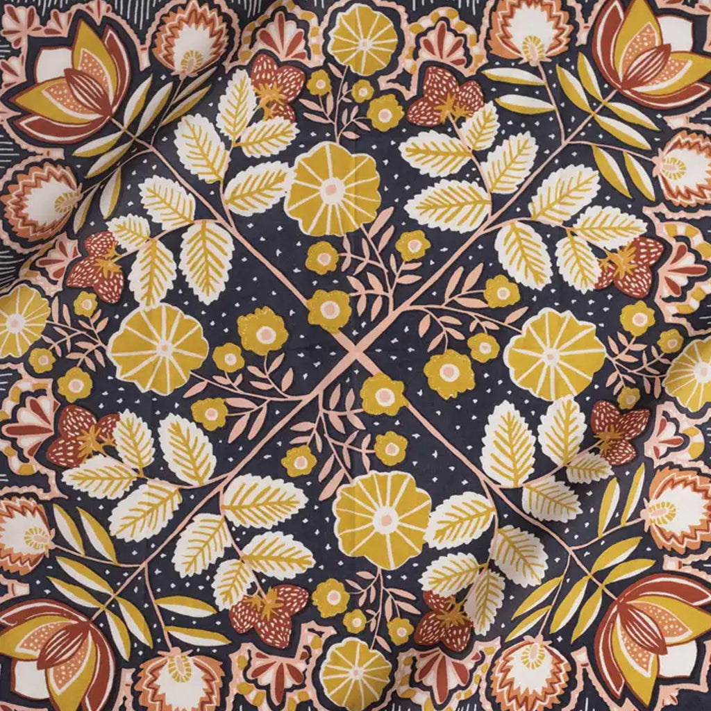 Hand-Printed Cotton Bandana