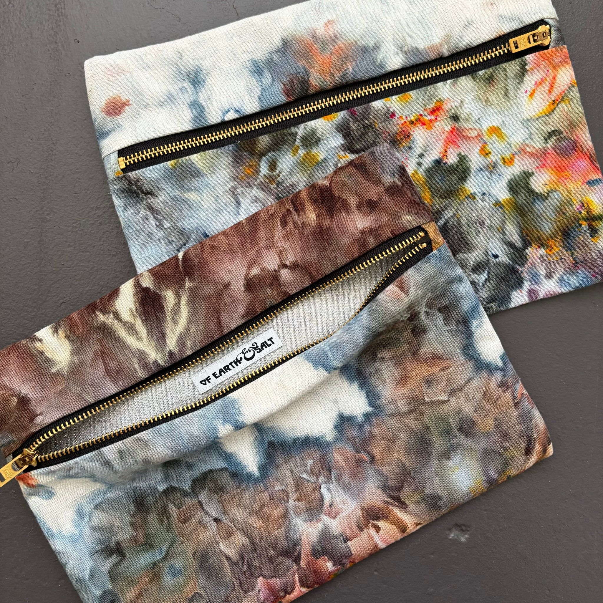 Ice-Dye Zipper Pouch
