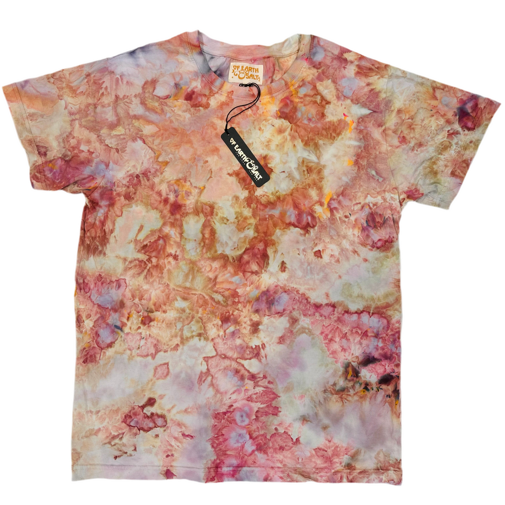 Organic Cotton Unisex T-Shirt ||Ice-Dye || Summer || FINAL SALE