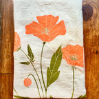 California Poppy Tea Towel