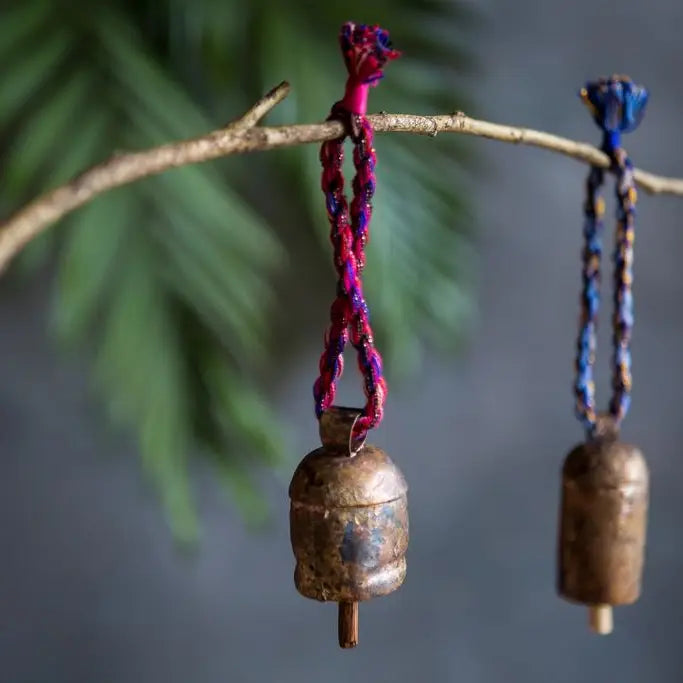 Rainbow Twist Red Bell Wind Chime