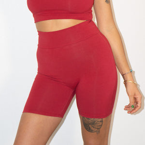 Bike Short || Kiss Red