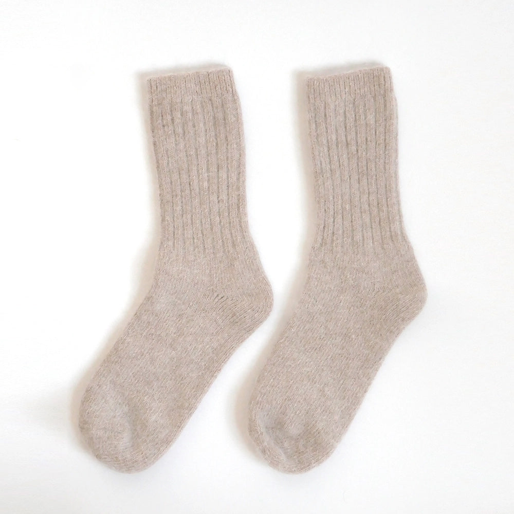 Angora Wool Blend Socks