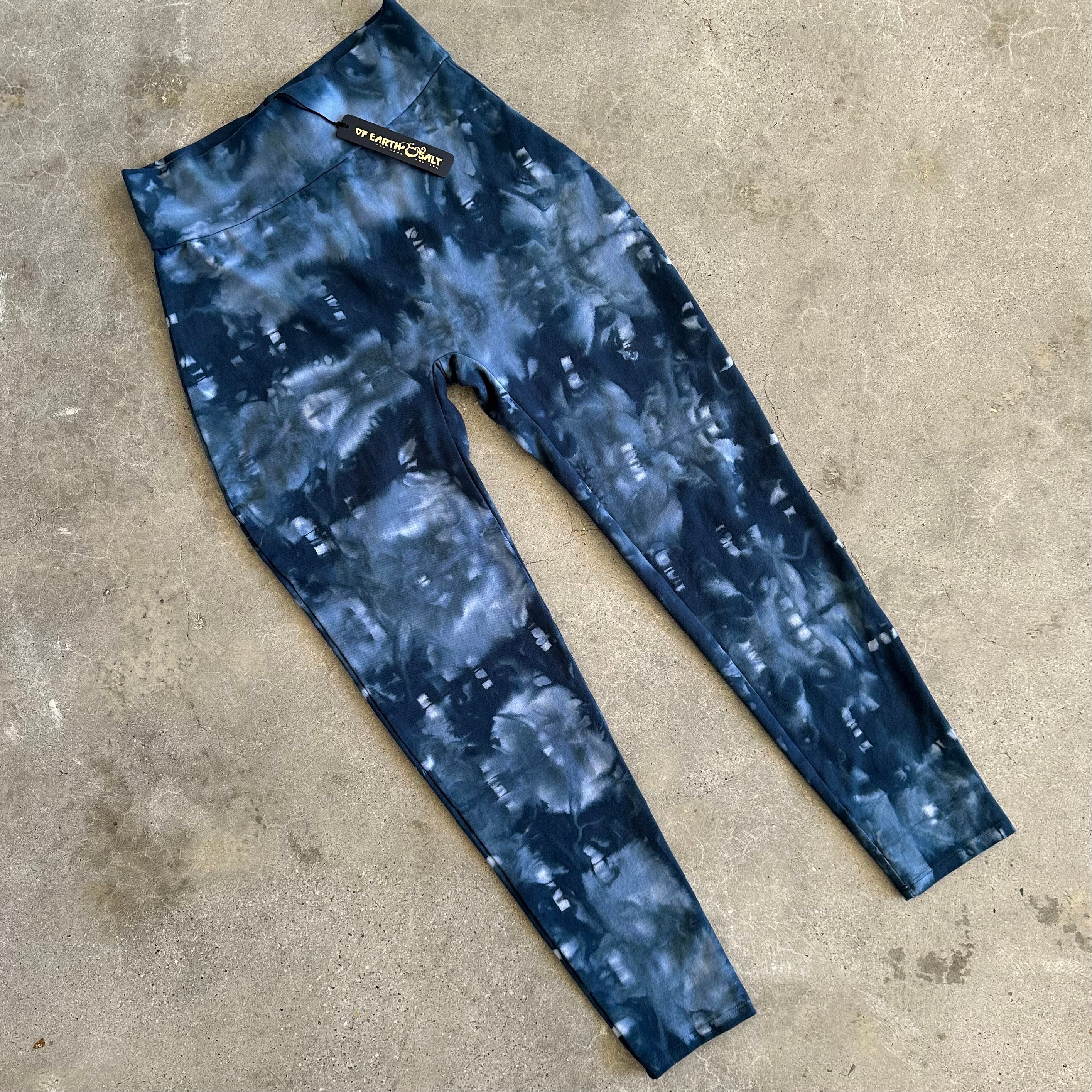 Hand-Dyed Leggings || Nirvana || Raven