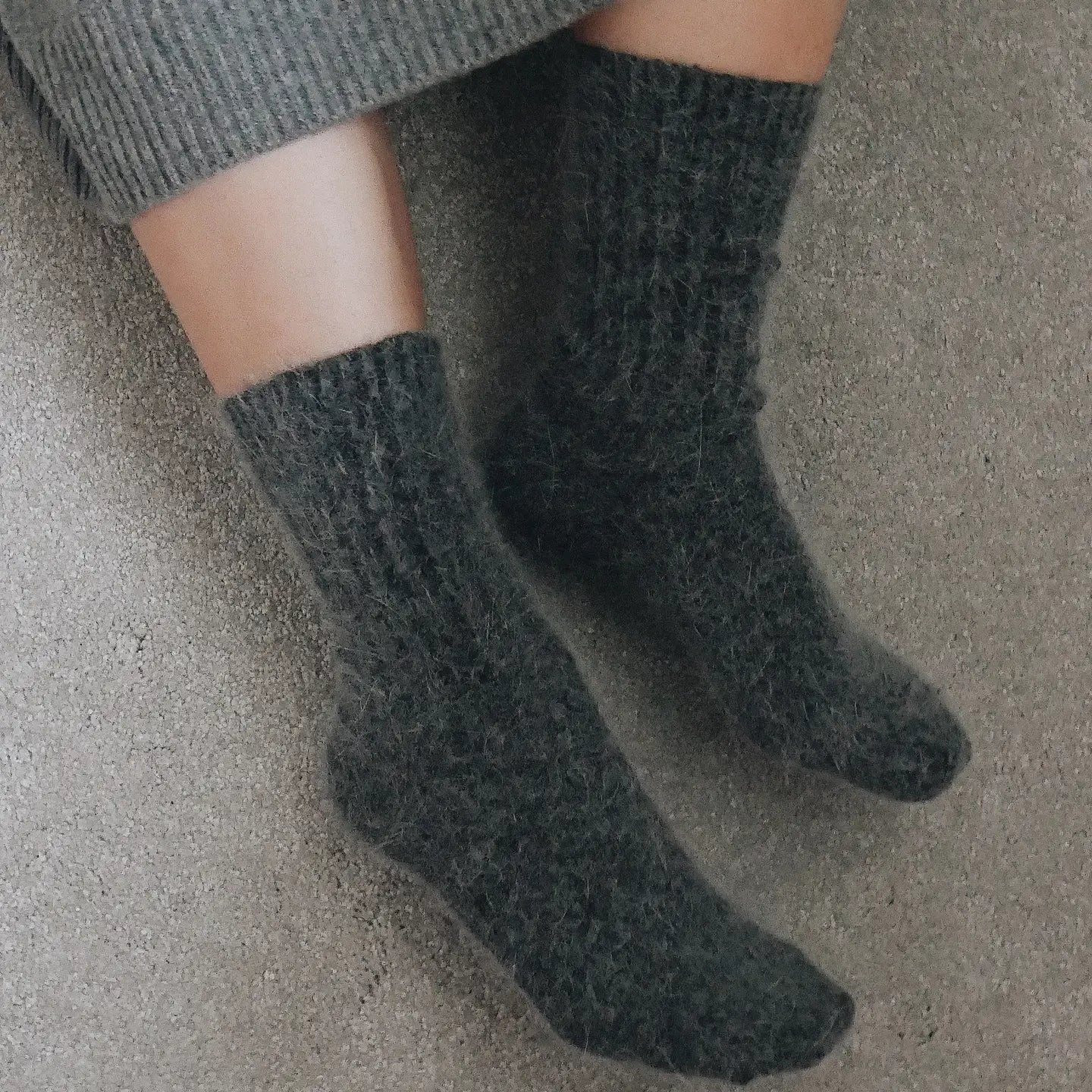 Angora Wool Blend Socks