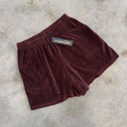 Velour Jogger Shorts || Chestnut || FINAL SALE