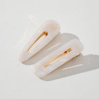 Printed Barrette Hair Clips || Set of 2