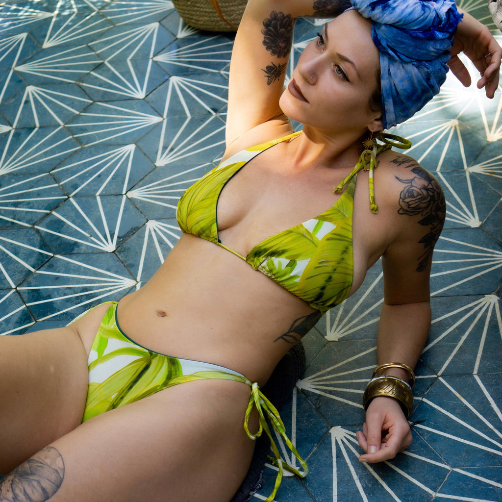 Reversible Triangle String Top || Banana Leaves