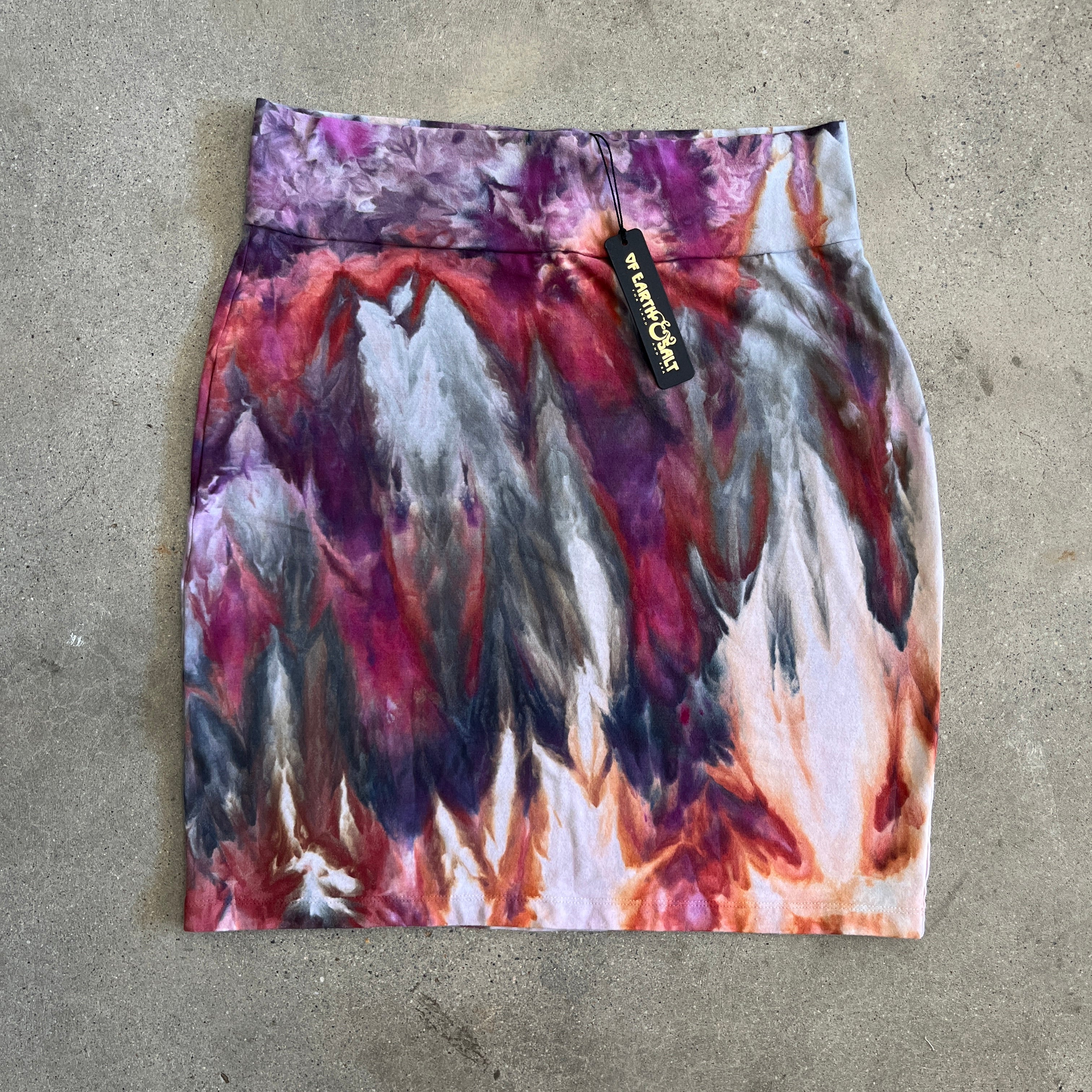 Kristina Skirt || Ice Dye || Fire Jasper || FINAL SALE