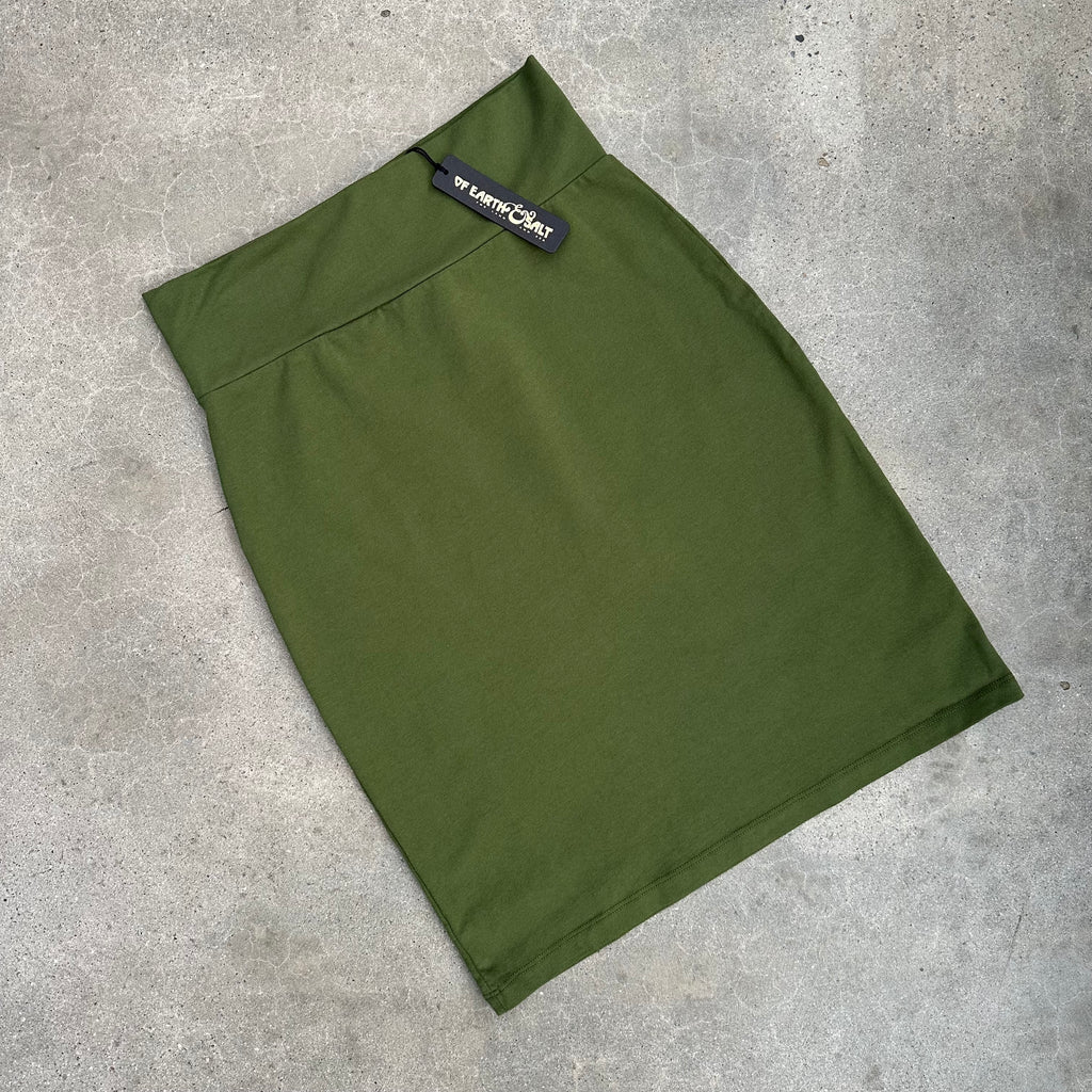 Kristina Skirt || Eastern Olive