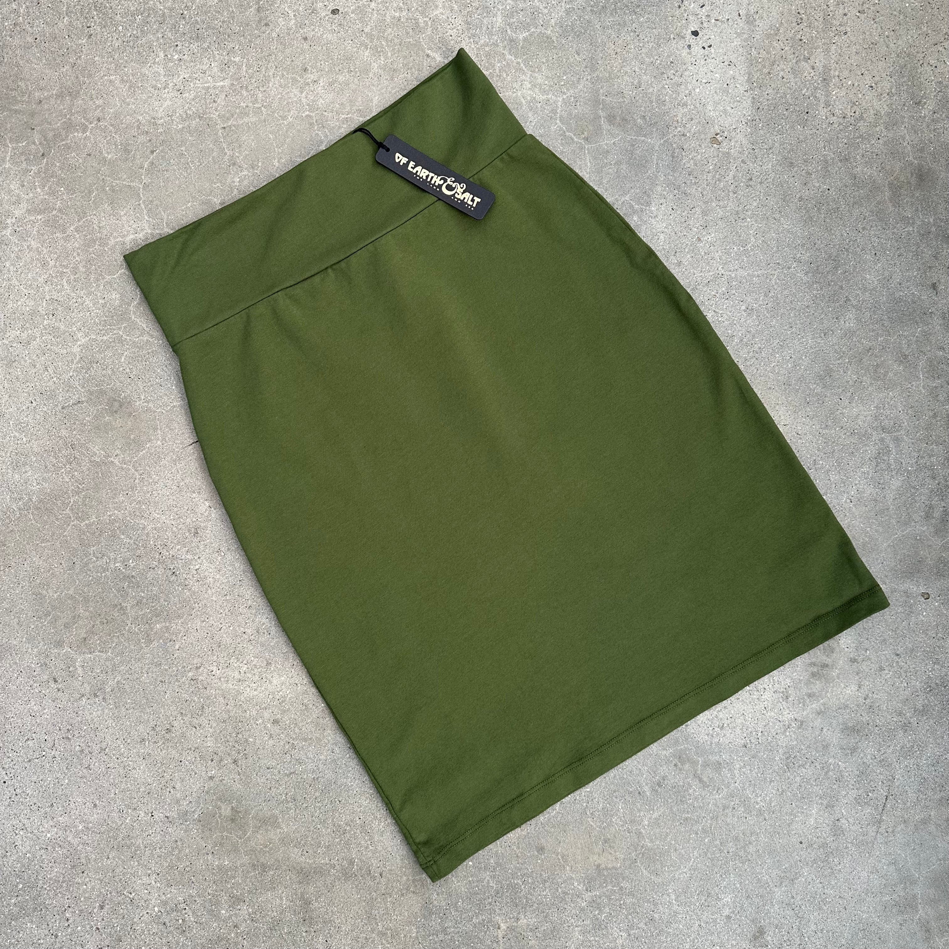 Kristina Skirt || Eastern Olive