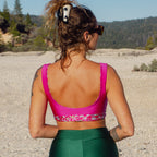 Swim Crop Tank || Baby's Breath