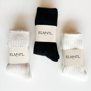 Angora Wool Blend Socks