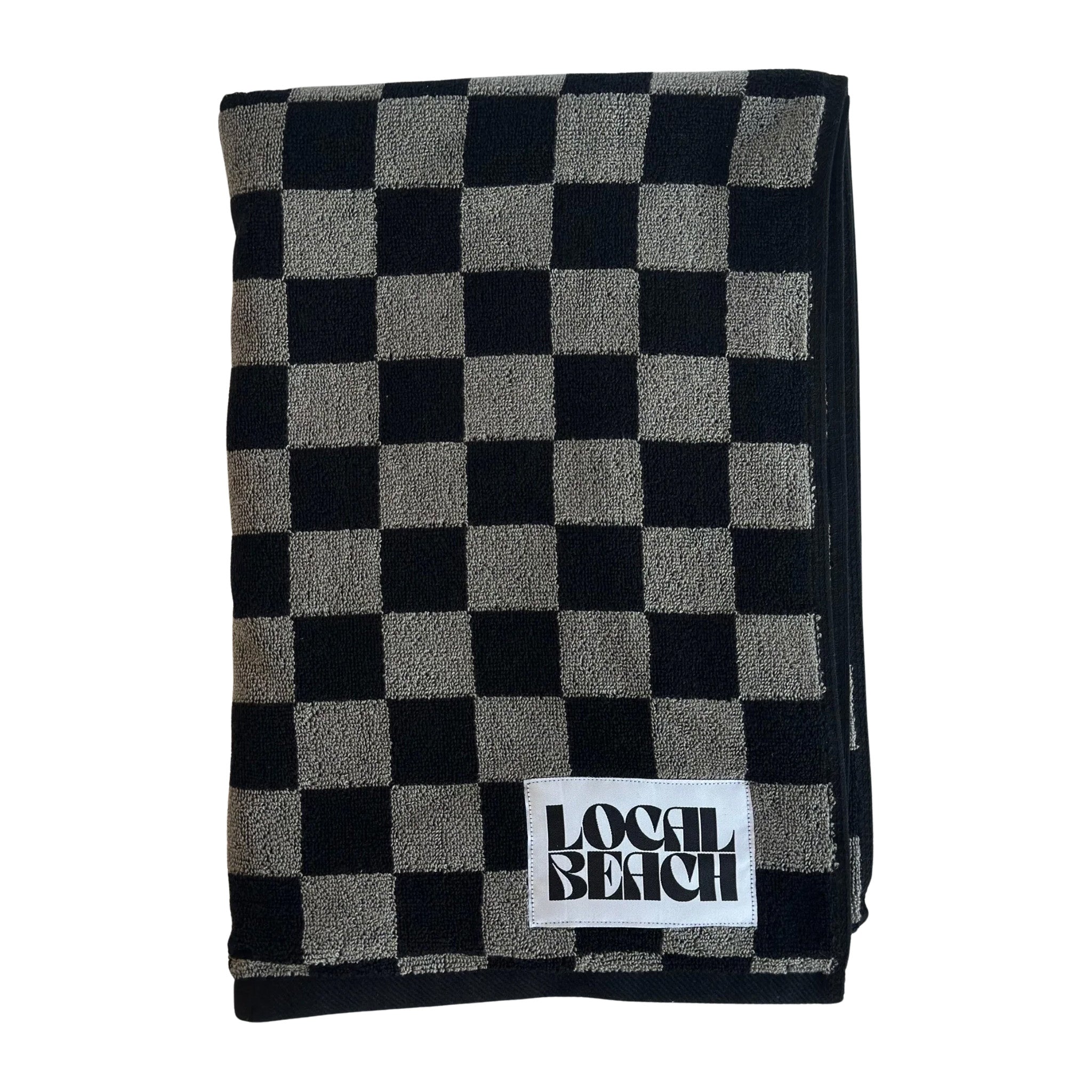 Checkered Beach & Bath Towel